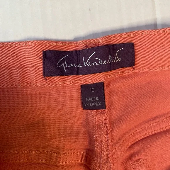 Gloria Vanderbilt Coral Pink Amanda Jeans Size 10‎ - Picture 4 of 6